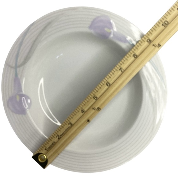 Mikasa Fine China Serenade Lavender Large Rim Soup Bowl - Helena Uglow -… - Picture 3 of 3